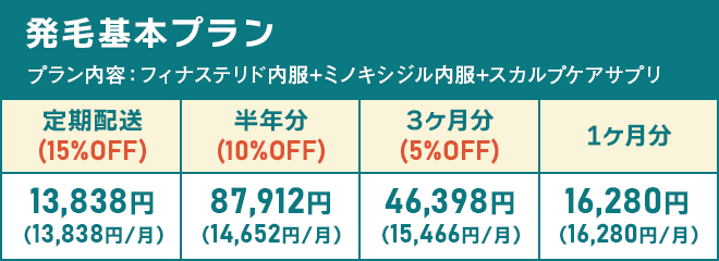 発毛基本プラン