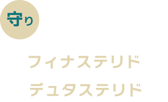 守り 抜け毛を抑える フィナステリド デュタステリド