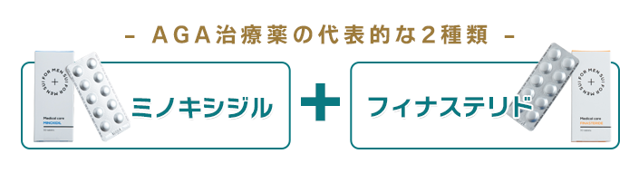 AGA治療薬の代表的な2種類