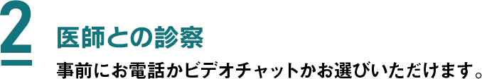 2 医師との診察