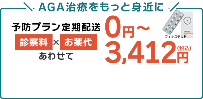 初回0円、2か月目以降もずっと、3,412円(税込)