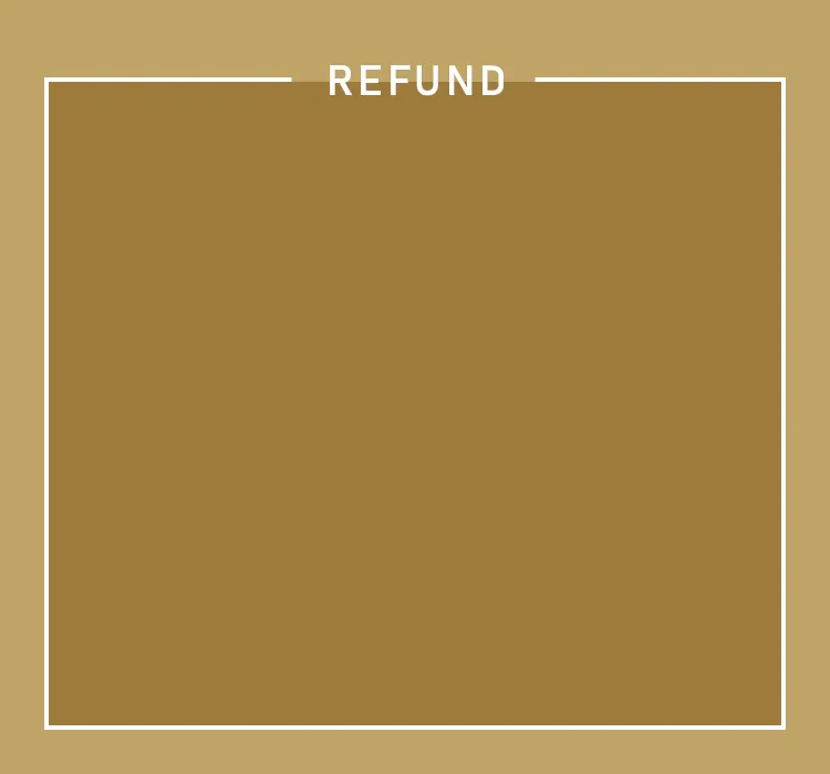 安心の全額返金制度