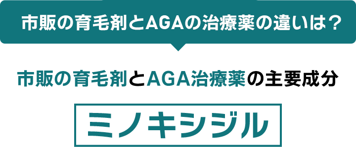 実は同じ？市販の育毛剤とAGA治療薬の主要成分 ミノキシジル