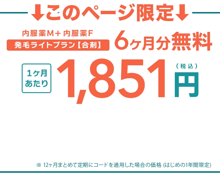初回0円、2か月目以降もずっと、3,412円(税込)