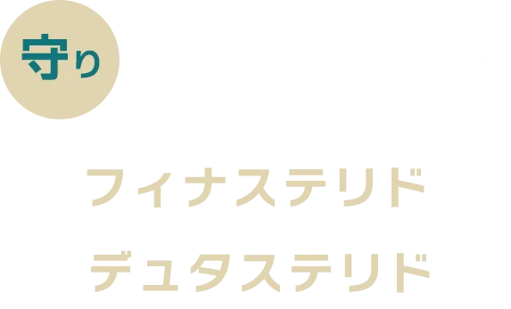 守り 抜け毛を抑える フィナステリド デュタステリド