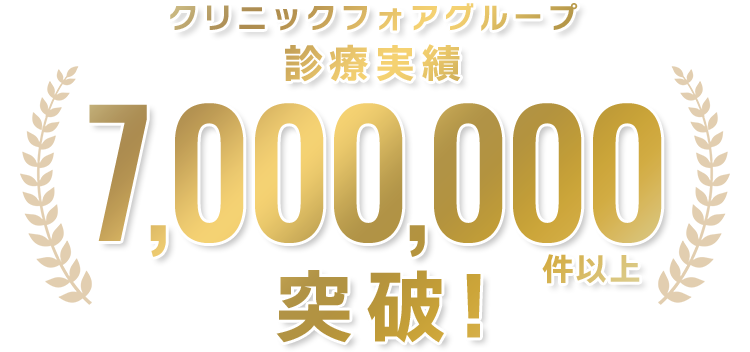 診療実績7,000,000件以上突破!