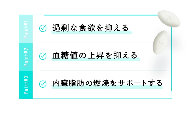 ストレスなく痩せれられる・体脂肪のつきにくいカラダへ・太りにくいカラダへ