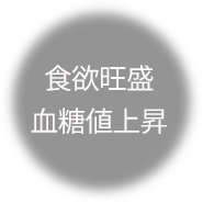 食欲旺盛 血糖値上昇