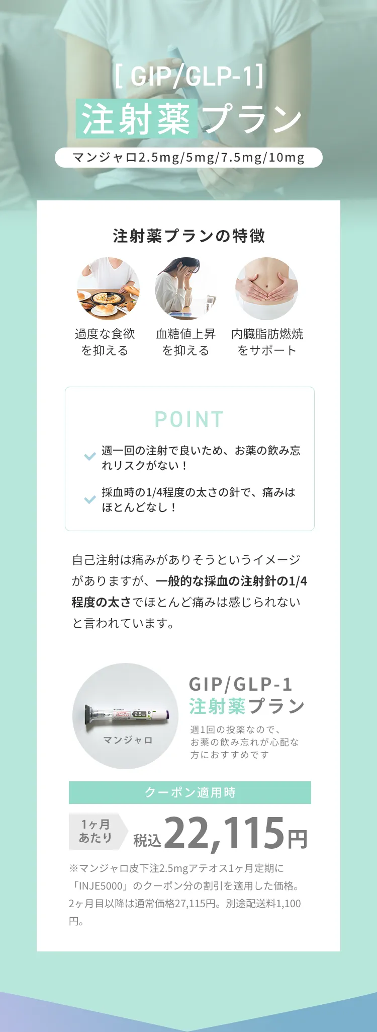 注射薬プラン