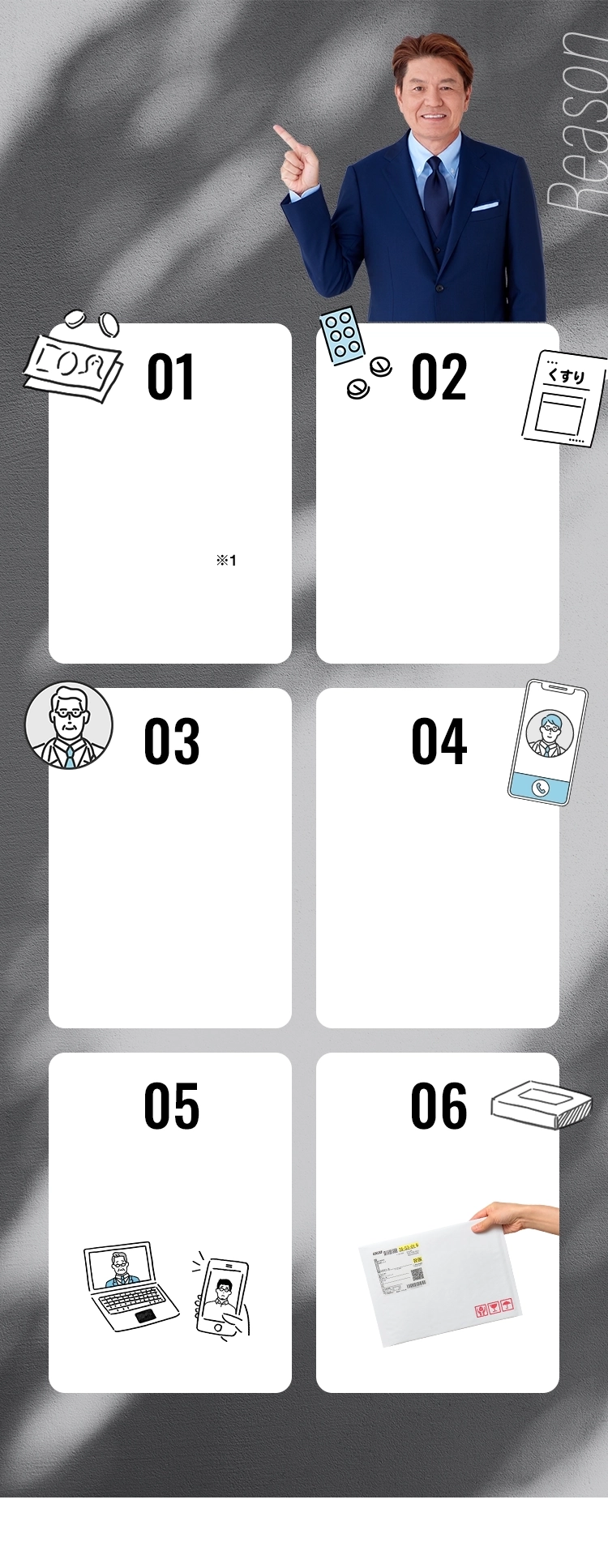 EDに悩む男性からクリニックフォアが選ばれる6つの理由