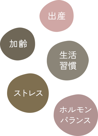 出産 加齢 生活習慣 ストレス ホルモンバランス