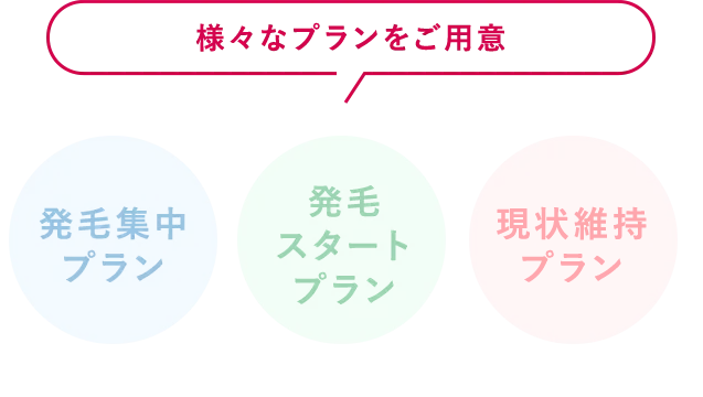様々なプランをご用意