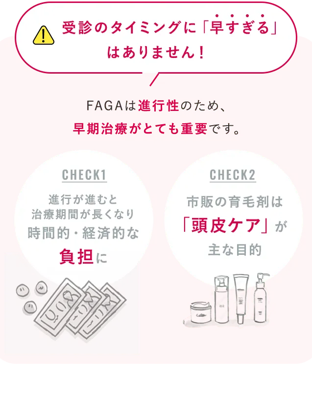 受診のタイミングに「早すぎる」はありません