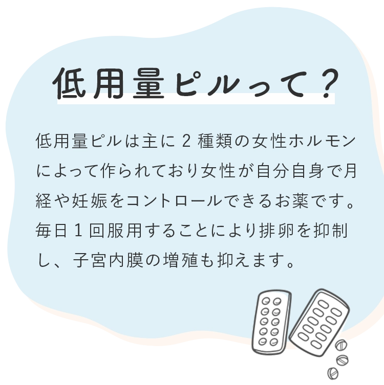 低用量ピルって？