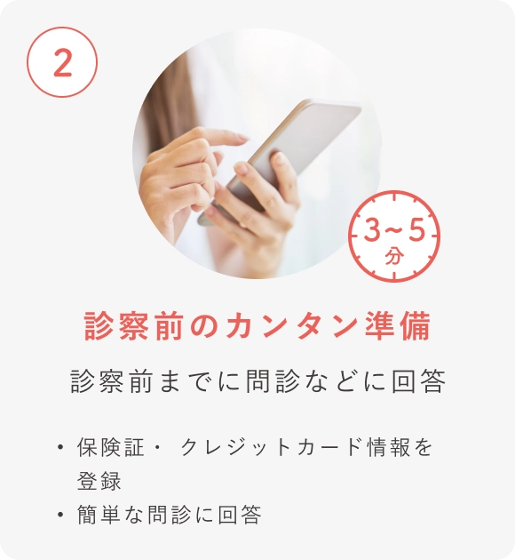 ステップ2：診察前のカンタン準備