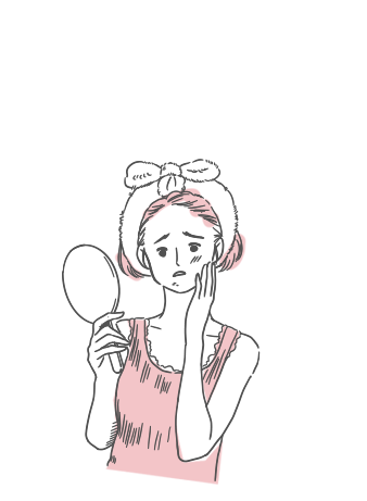 肌荒れがひどくなる