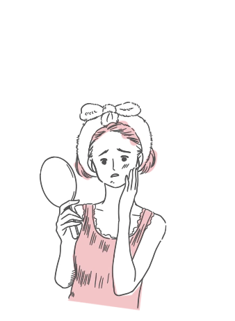 肌荒れがひどくなる