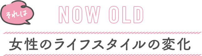 なぜ、今ピルが注目されているのか　女性のライフスタイルの変化