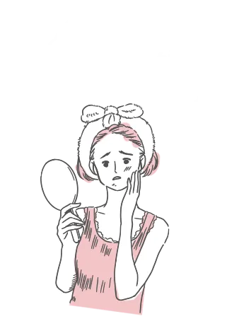 肌荒れがひどくなる