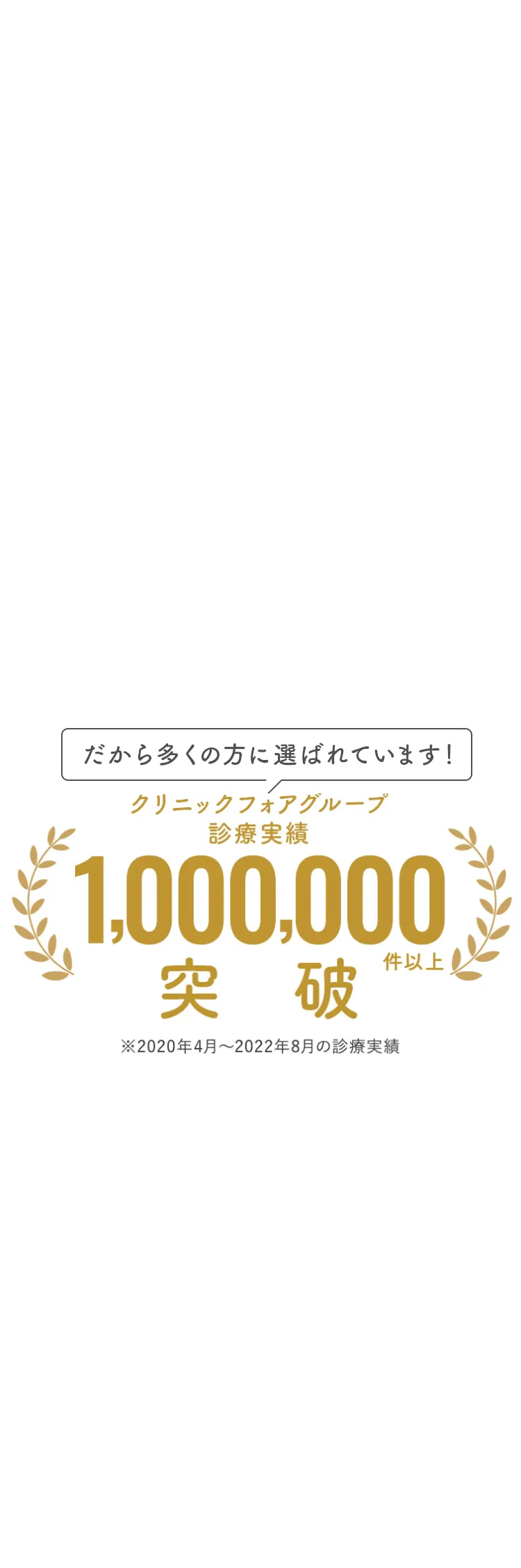だから多くの方に選ばれています！クリニックフォアグループ、処方実績4,000,000件以上突破