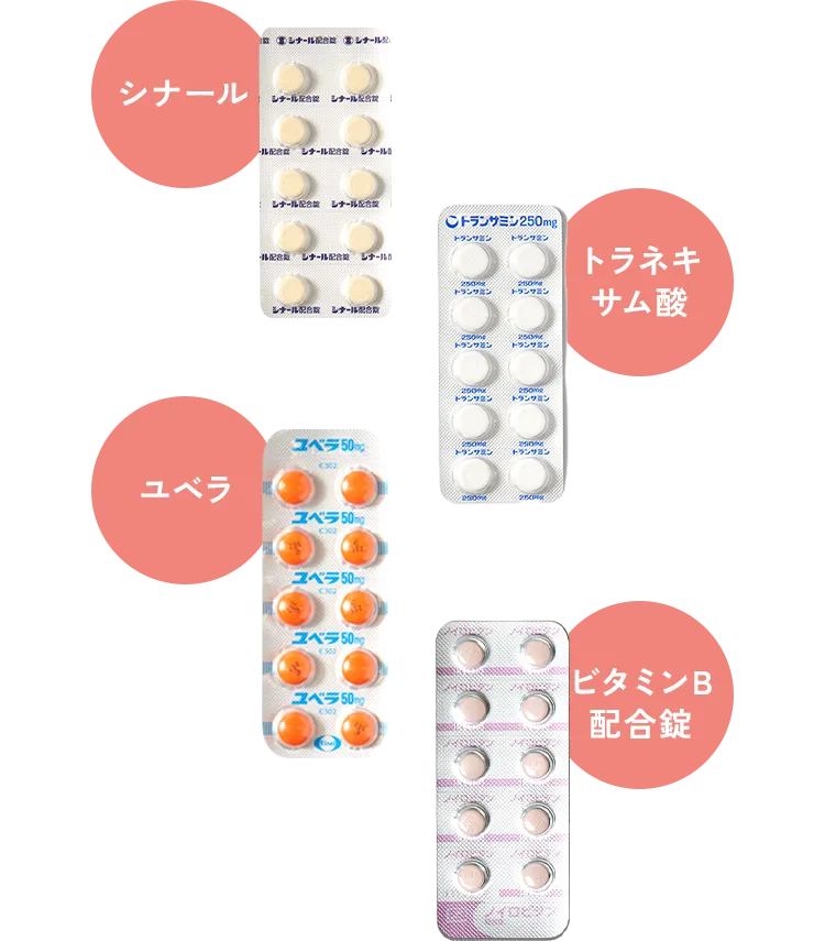 シナール ユベラ トラネキサム酸 ビタミンB配合錠