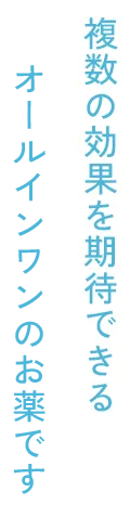 複数の効果を期待できるオールマイティーなお薬です