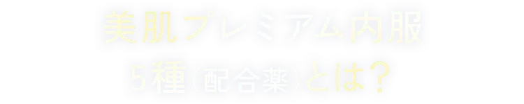 美肌プレミアム内服5種とは？