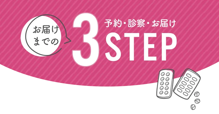 お届けまでの3ステップ