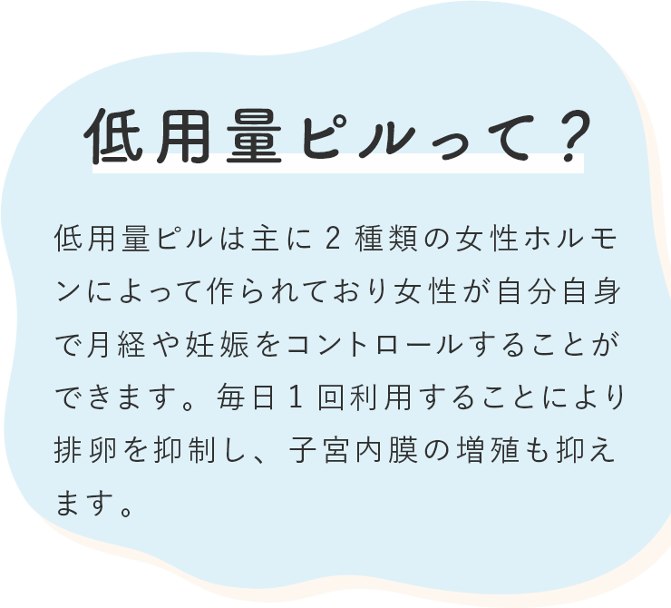 低用量ピルって?