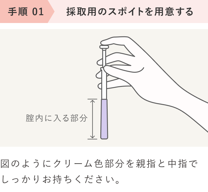 手順01 採取用のスポイトを用意する