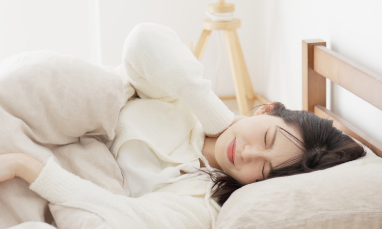 眠れない女性