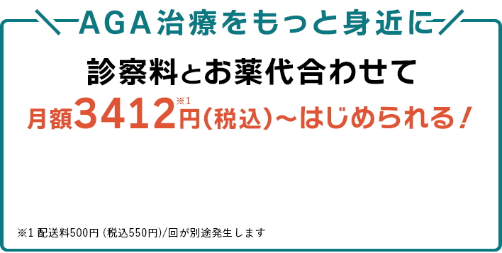 初回0円、2か月目以降もずっと、3,412円(税込)